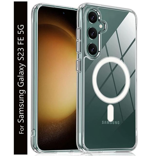 Kwine Case Samsung Galaxy S23 Fe Back Cover - Magsafe Case - Transparent