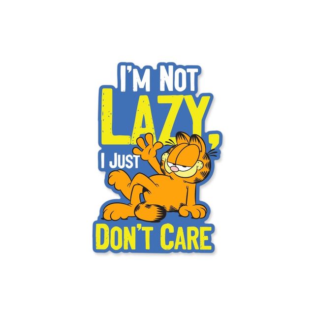House Of Festivals I'M Not Lazy - Garfield Official Sticker