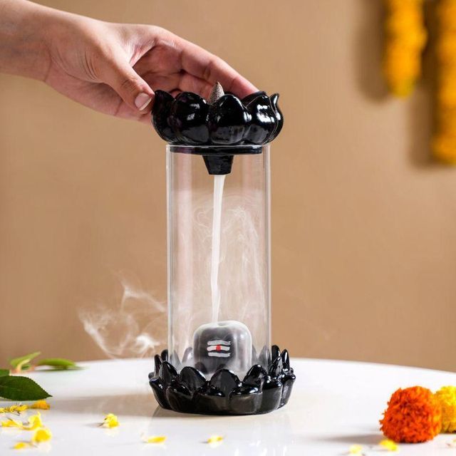 Nestasia Shivling Fountain Incense Holder