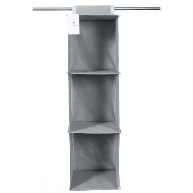 Hometrap 3 Compartment Hanging Shelf | Grey