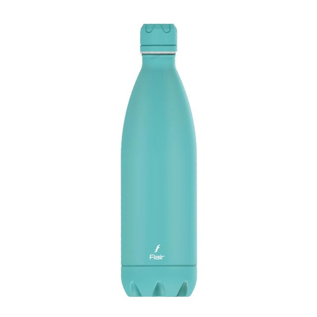 Flair Pastel Blue Double Wall Vacuum Insulated Stainless Steel Flask, 1000 Ml