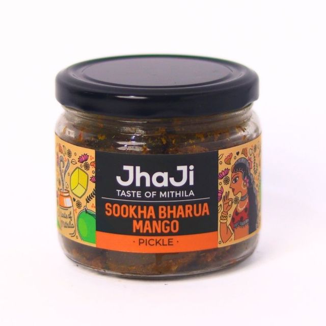 Jhaji Taste of Mithila Aam ka Sookha Bharua Achar Dry Stuffed Mango Pickle