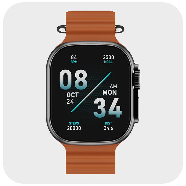 boAt Wave Glory Smartwatch | 1.96" Display | BT Calling - Orange
