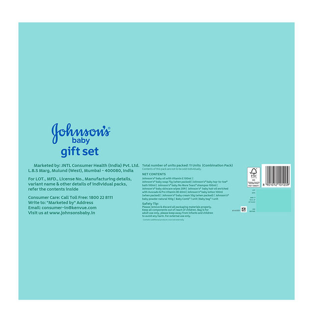Johnson's Baby Love Baby Care Gift Set For Babies | Blue | 0+ months