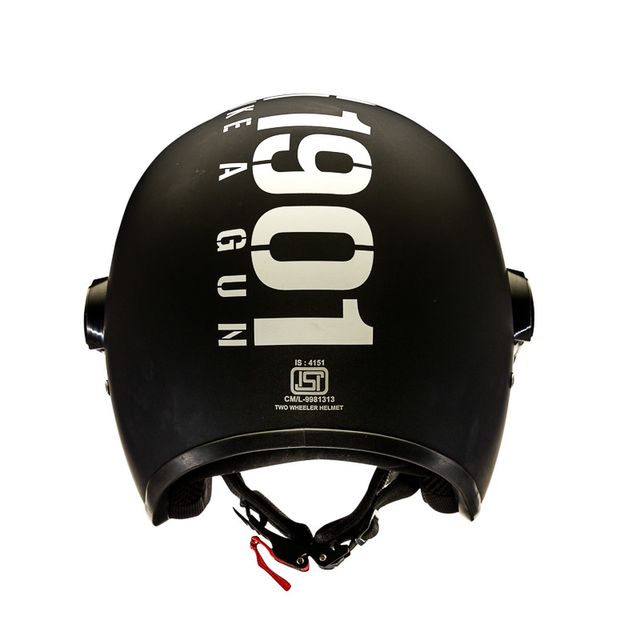 Royal Enfield Op Mlg Helmet | Matt Black And White | L 
