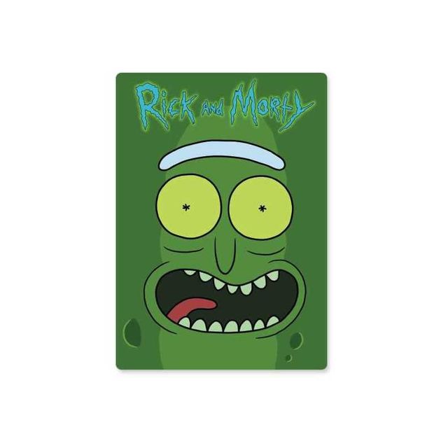 House of Festivals Pickle Rick Face - Rick and Morty Official Sticker