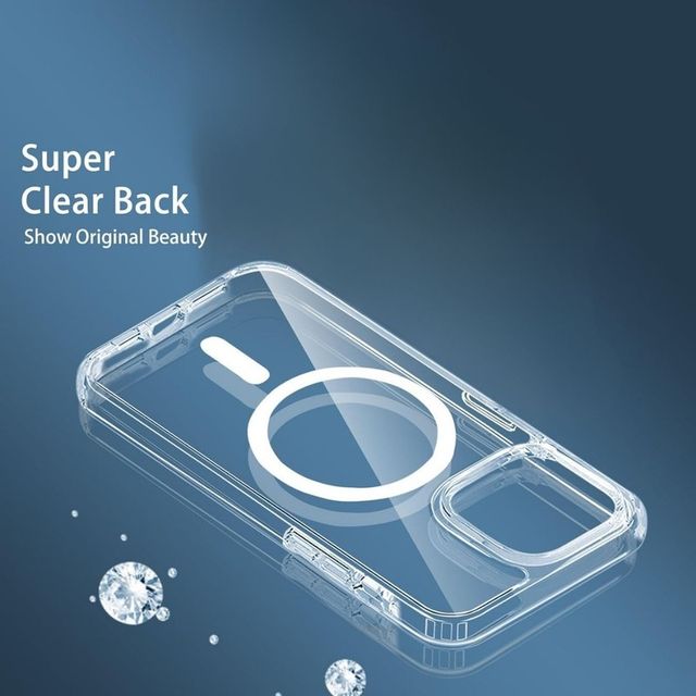 Kwine Case Apple iPhone 16 Pro Max Back Cover - Magsafe Case - Transparent