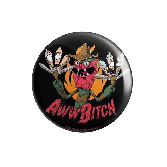 House Of Festivals Scary Terry- Aww Bitch - Rick And Morty Official Badge