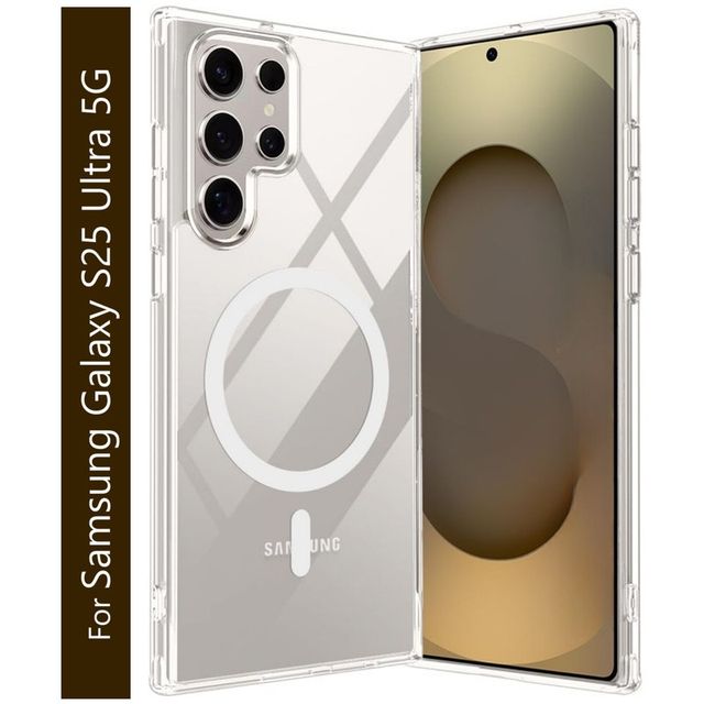 Kwine Case Samsung Galaxy S25 Ultra 5G Back Cover - Magsafe Case - Transparent