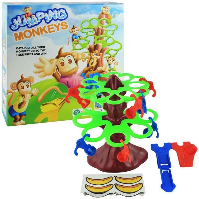 Ekta Jumping Monkeys Junior Family Activity Game With 8 Monkeys 2 Shooters, Tabletop Action Game