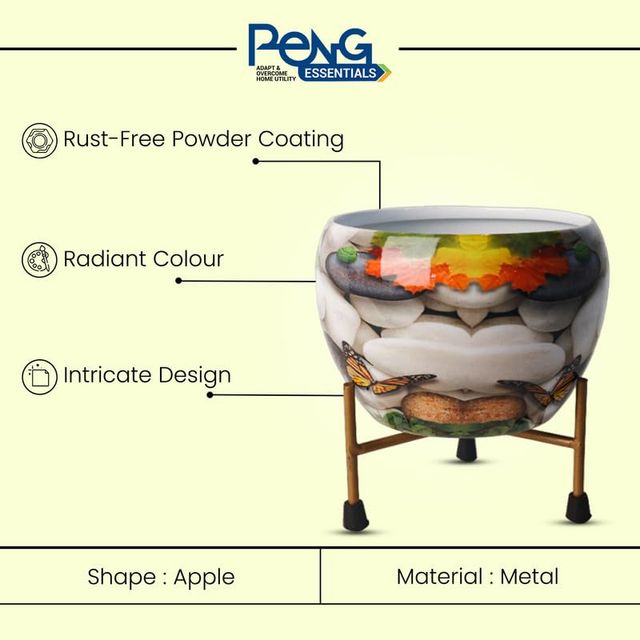 Buy Peng Essentials Reva Home Decor Vase With Stand I Desktop, Bedroom