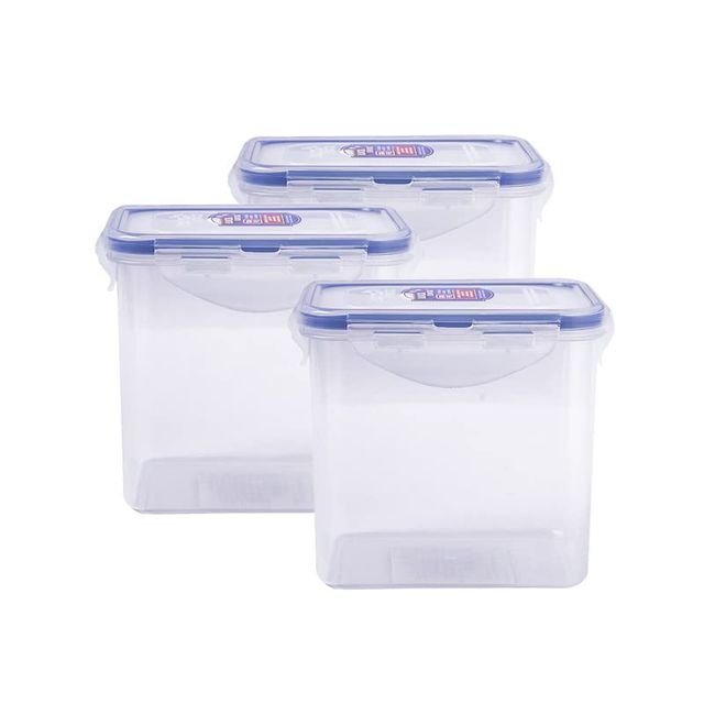 LocknLock HPL808 Classic Plastic Airtight Food Storage Container | Transparent - 850 ml