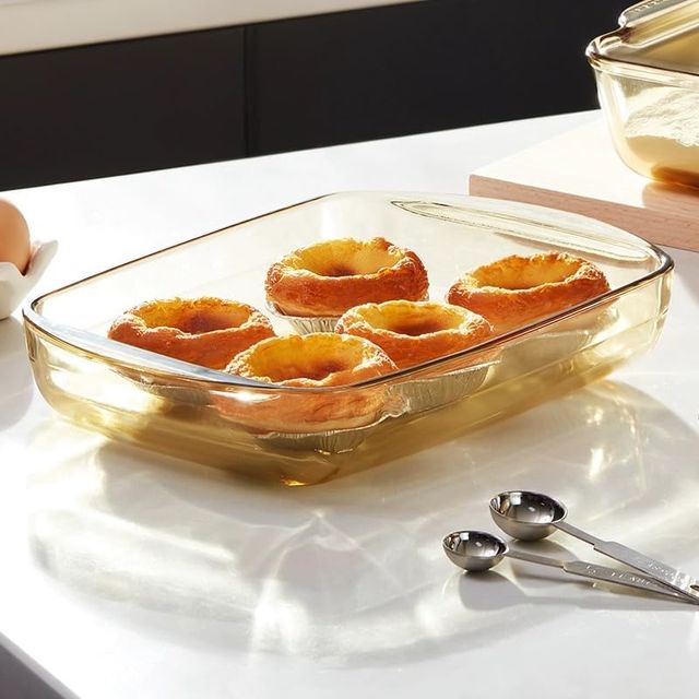 Umai 1600 Ml Borosilicate Glass Baking Tray | Transparent Microwave Utensils