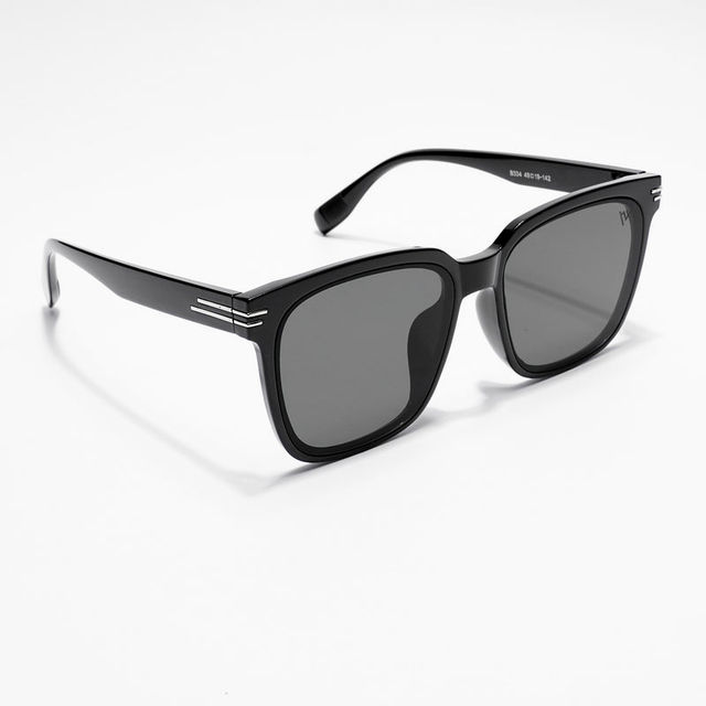 Voyage Unisex Plastic Wayfarer Sunglasses | Black - One Size
