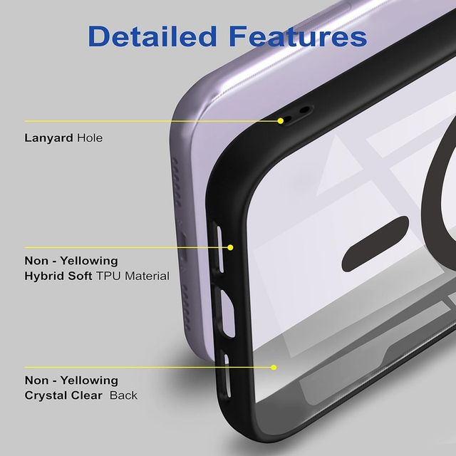 Kwine Case Samsung Galaxy S23 5G Back Cover - Magsafe Case - Black
