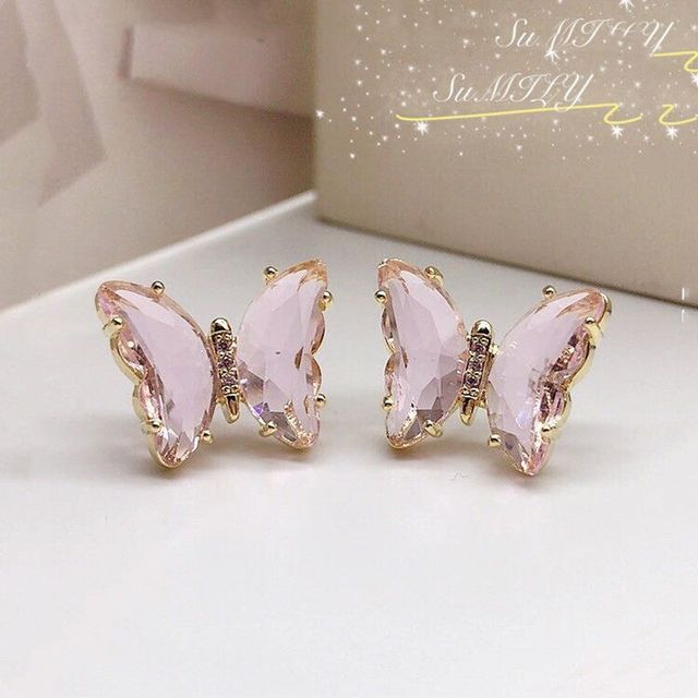 Just Lil Things Pink Artificial Earrings