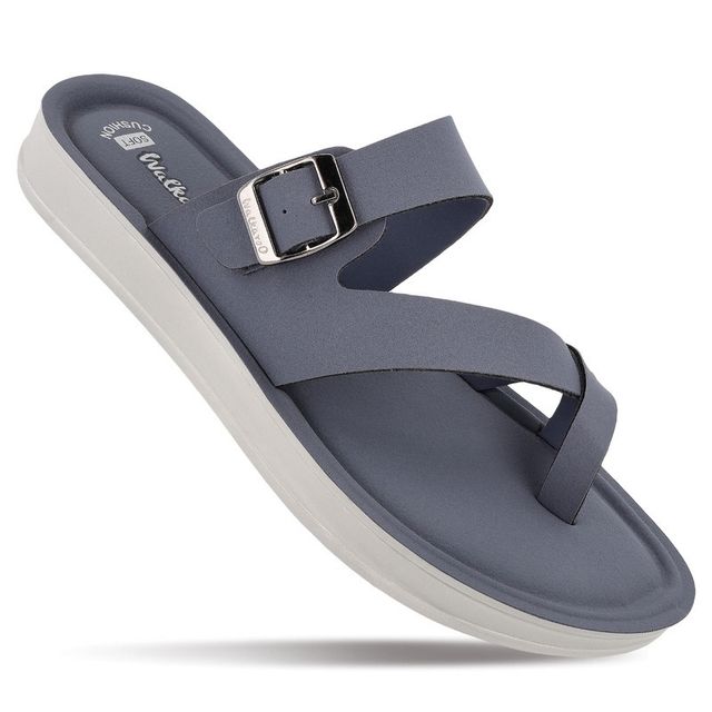 Walkaroo Women's Daily Wear Comfort Sandals - WL7573 Teal Blue | UK5