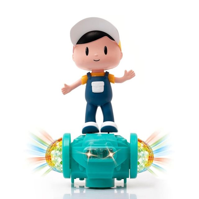 Fablue 360 Degree Rotating Musical Dancing Toy - 5D Light And Sound Dancing Boy | Multicolor