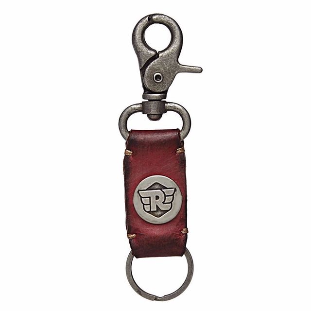 Royal Enfield Leather Key Chain | Red