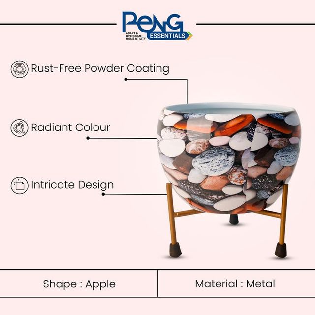 Peng Essentials Reva Home Decor Vase With Stand I Desktop/Bedroom Corner Table/Home Decor Centepie