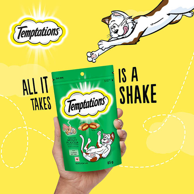 Temptations Adult Seafood Medley Flavour Cat Treats