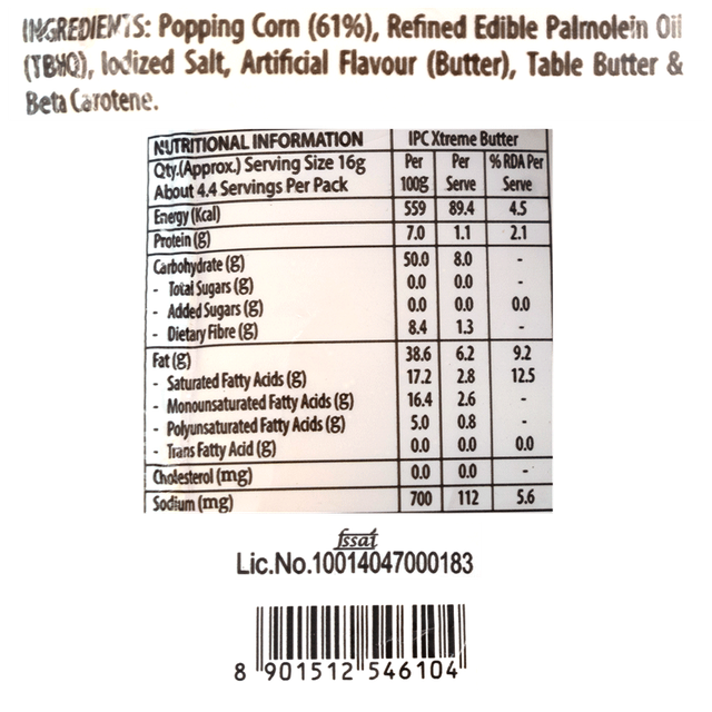 ACT II Instant Popcorn - Xtreme Butter, Pack of 3, Hot & Fresh in 3 mins-70g