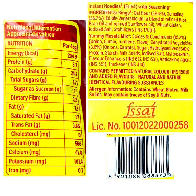Saffola Yummy Masala Noodles 