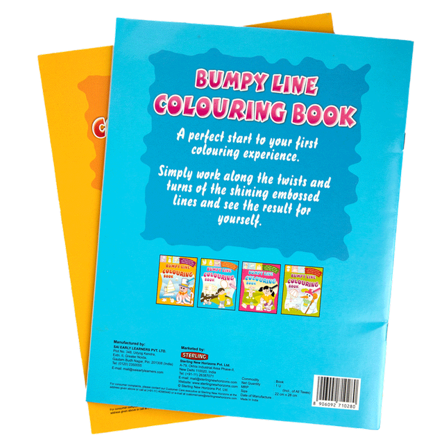 Sterling Bumpy Line Colouring Book (Pack of 2)