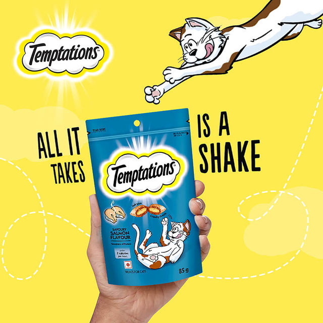 Temptations Adult Savoury Salmon Flavour Cat Treats