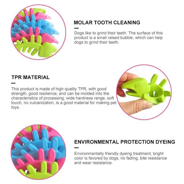 Nootie Fish Skeleton Shaped Chew Toy Pack of 1