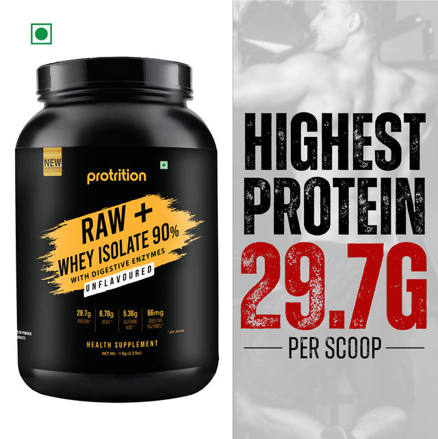 Protrition Raw + Whey Isolate 90%, Unflavoured