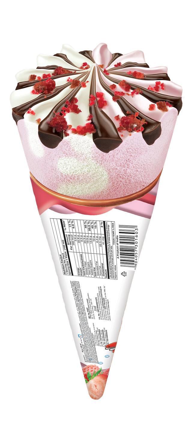 Arun Berry And Bean Vanilla Ice Cream Cone