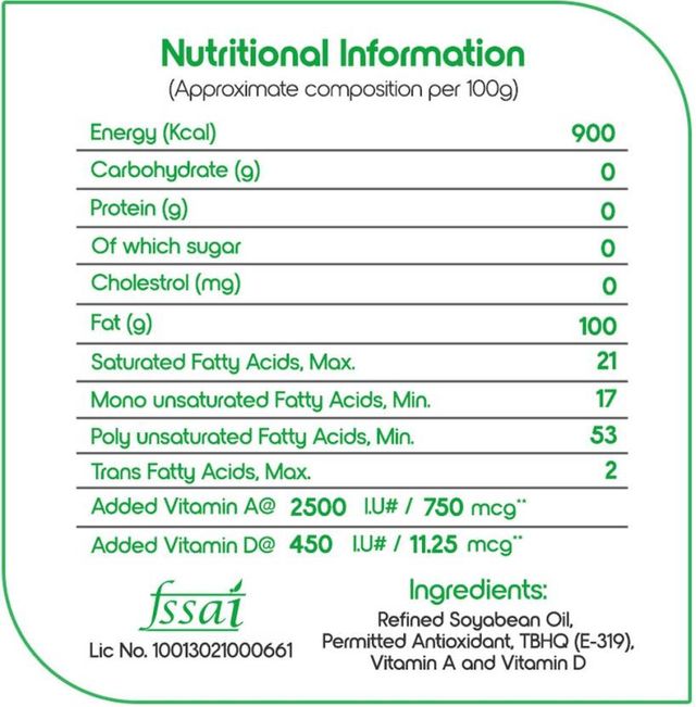 Fortune Soyabean Oil 1 l Combo