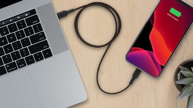 Belkin Braided Usb-C To Lightning Cable 1M Black