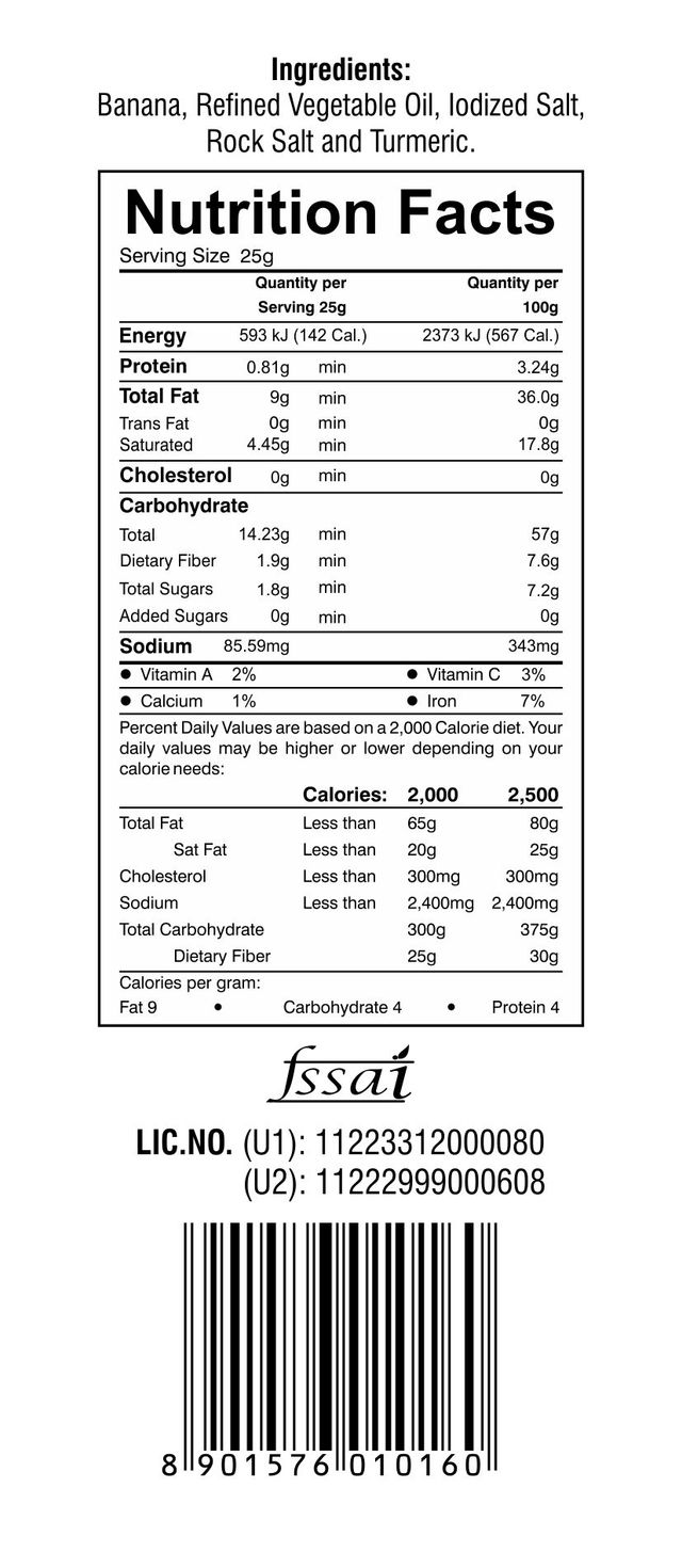 Modern Kitchens Banana Chips Salted 70 g Combo