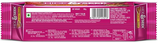 Parle Hide & Seek Cookies With Added Almonds Combo