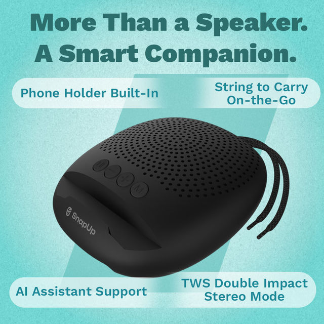 SnapUp Groove S20 Portable Bluetooth Speaker - Onyx