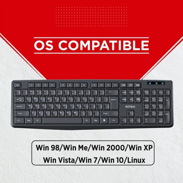 Intex IT-KB333/Corona G Wired USB Multi-device Keyboard (Black)