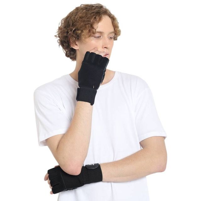 Arrowmax Gym Gloves Leather With Wrist Support