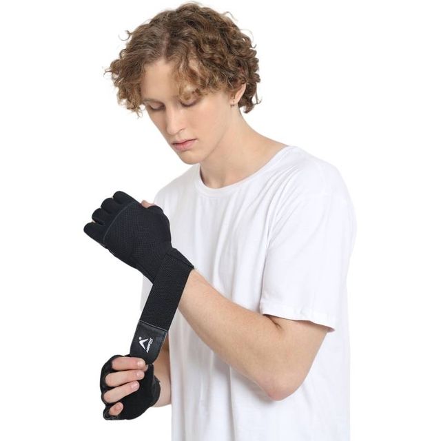 Arrowmax Gym Gloves Leather With Wrist Support