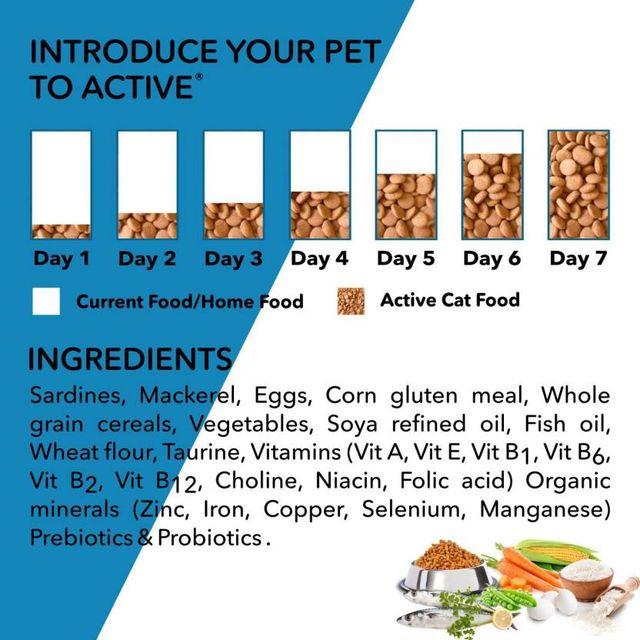 Active Ocean Fish Dry Adult Cat Food