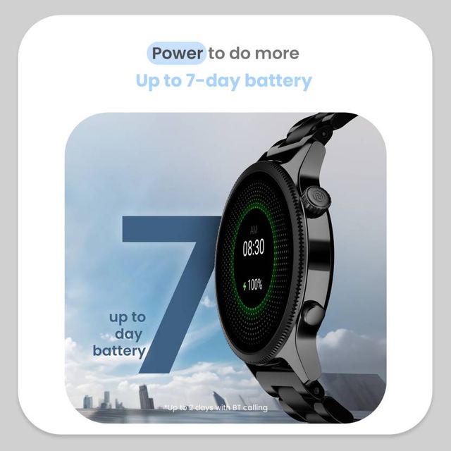 Noise  Evolve 4 Smartwatch with Bluetooth Calling | 1.46" Display | SOS Technology - Elite Black