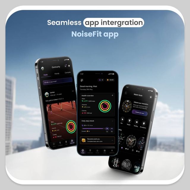 Noise  Evolve 4 Smartwatch with Bluetooth Calling | 1.46" Display | SOS Technology - Elite Black