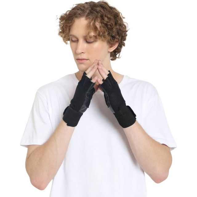 Arrowmax Gym Gloves Leather With Wrist Support