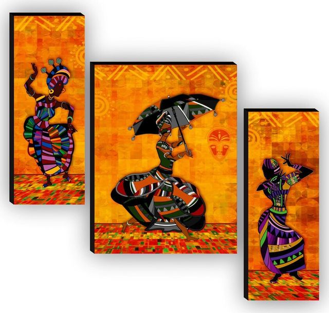 Saf Traditional Dance Home Decor Gifts, 12 x 9 inch, Unframed (Pack of 3)