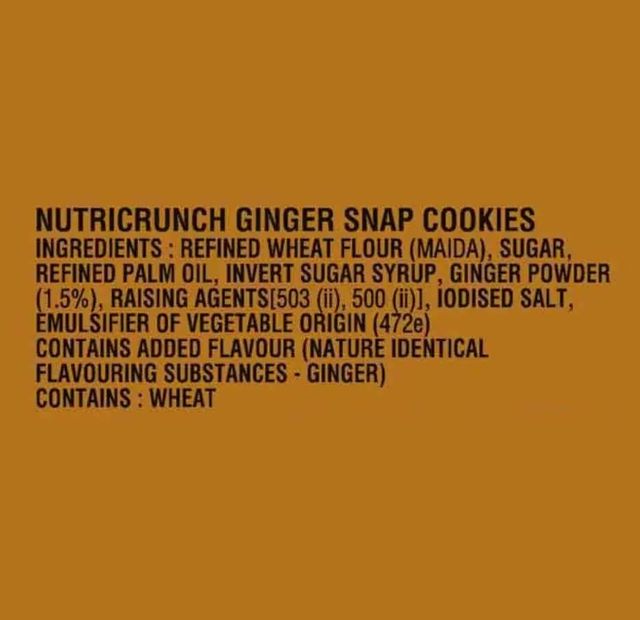 Parle Nutricrunch Ginger Snap Cookies