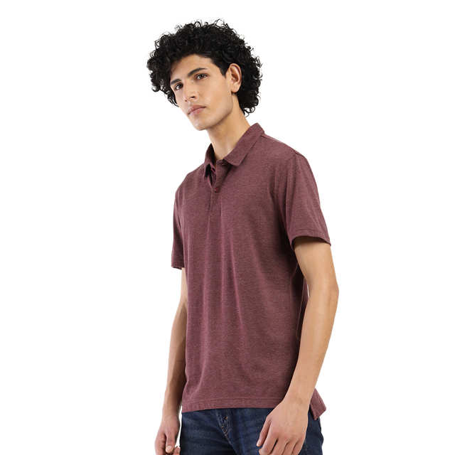 Levi's Men's Poly Cotton Polo T-shirt | Wine - XL