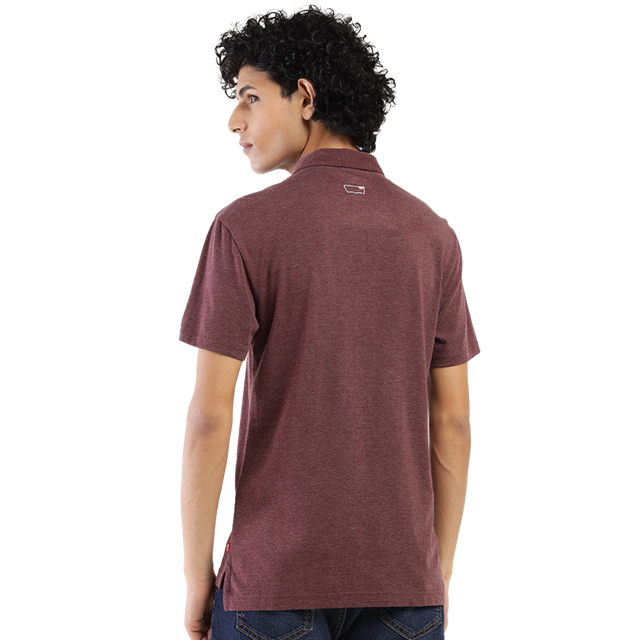 Levi's Men's Poly Cotton Polo T-shirt | Wine - XL