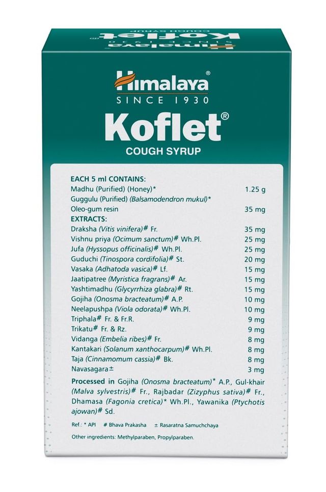 Himalaya Wellness Company Koflet Syp (3004)+6Koflet Loz Free