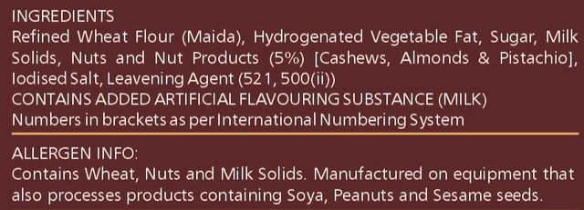 Palekar Premium Cashew, Badamand Pista Dry Fruit Biscuits | Maida-freeand Trans Fat-free